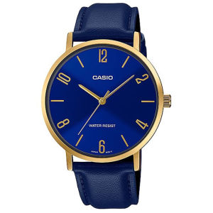 CASIO ORIGINAL - CASIO MTP-VT01GL-2B2UDF - MEN NG - Kulit - Biru - Jam dunia JD18ST # Jam Tangan Pria Jam Pria Jam Tangan Anti Air + CASIO MTP-VT01GL-2B2 MTP VT01GL 2B2 MTP-VT01GL VT 01 GL MTPVT01 MTP-VT01 MTPVT01GL MTP-01 $ KL