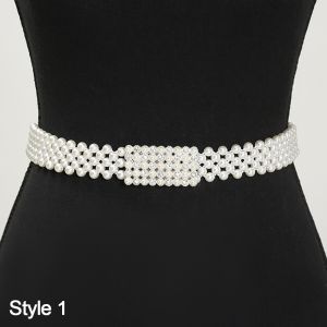 DOHOHO  Thắt lưng với ngọc trai Thanh lịch Co giãn cho nữ Thắt lưng ngọc trai Thời trang Đơn giản Dây đeo thắt lưng  cương giả Dành cho Nữ