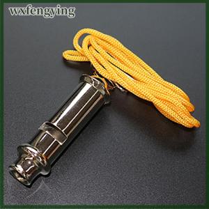 wxfengying นกหวีดโลหะสำหรับฝึกสุนัข1ชิ้นพร้อมโซ่คล้องคอกลางแจ้งบอลกีฬาฝึกสุนัขโรงเรียนรักษาความปลอดภัยฉุกเฉินขายส่ง
