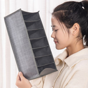 【New Arrival】 7/9 Grids Wardrobe Clothes Organizer Washable Storage Box Jeans Compartment Storage Box for Jeans T-shirt Pants Legging