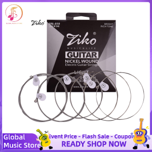 Ziko DN-009 แสงพิเศษสายกีต้าร์สําหรับกีตาร์ไฟฟ้าหกเหลี่ยมแกน Namo เคลือบนิกเกิลคดเคี้ยว 6 ชิ้นสตริงชุด