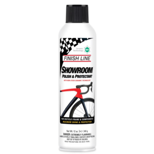 Finish Line Showroom Bike Polish and Protectant Spray for Bicycle Frame Cleaning Shine UV Rust Protection