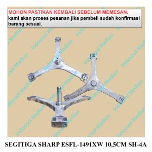 SG50 SPIDER MESIN CUCI / SEGITIGA MESIN CUCI SHARP ESFL-1491XW 10.5CM SH-4A
