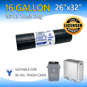 COOL.Y Garbage Bag Makapal Black Trash Bag Biodegradable Trash Bag S/M/L/XL/XXL Fit for Trash Can 5-40 Gallons