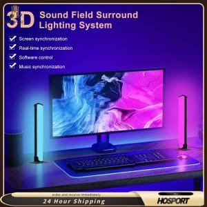 【HOSPORT】Sync RGB LED Strip Lights Music Sync Ambient Lighting PC Monitor Screen Backlight For Gaming Room Desk Decor