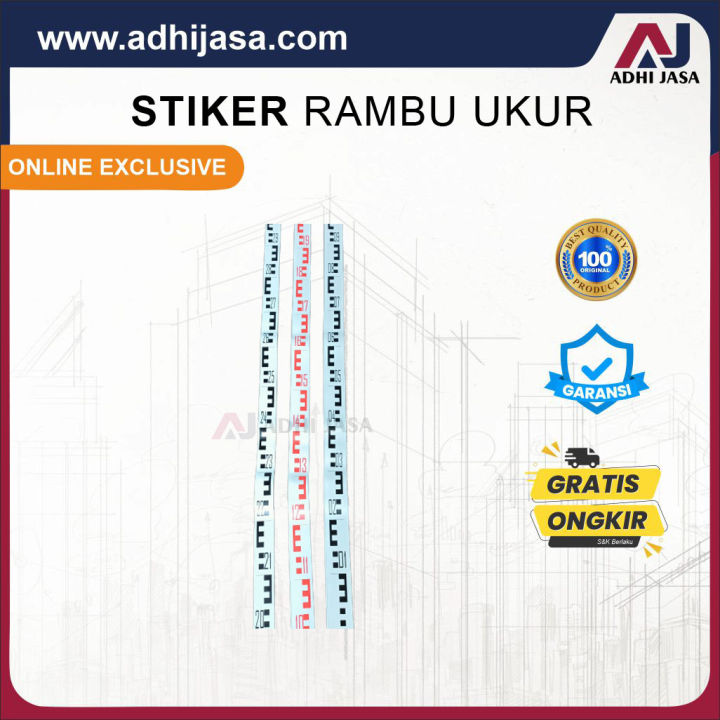 Stiker Rambu/ Bak Ukur 3, 4, 5 Meter | Lazada Indonesia