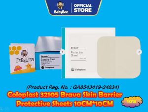 Coloplast 32105 (CP3210) Brava Skin Barrier Protective Sheets - 4" x 4" Box of 10 sheets