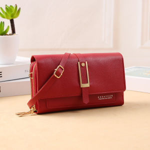 Dompet Panjang Wanita Zipper Multifungsi Banyak Ruang Women Sling Wallet Kekinian Trendy COD D68