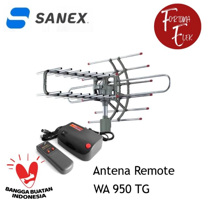 SANEX Antena TV Outdoor Booster Remote WA 950 TG Free Kabel 10