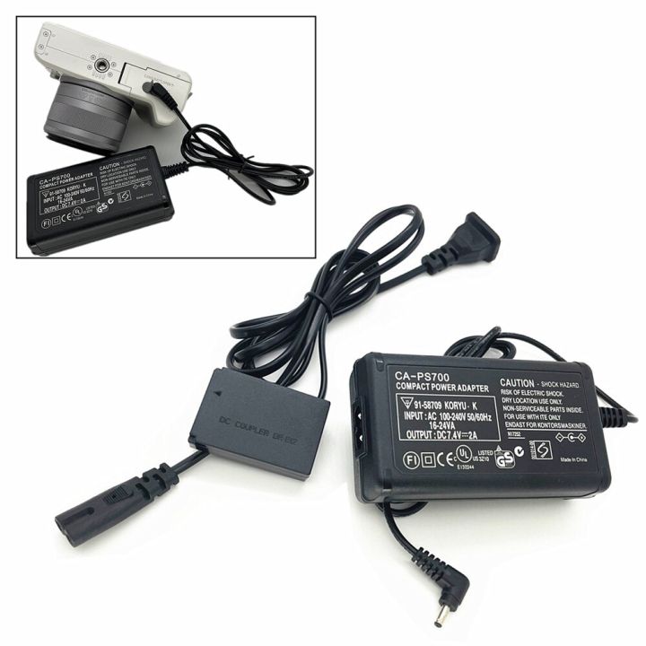 7.4V 2A AC Power Supply Adapter For ACK-E5 CANON CA-PS700 + DR-E5 Dummy