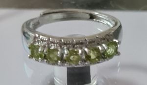 Green Unakite ring