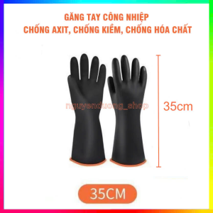 GĂNG TAY CAO SU 2 LỚP ĐA NĂNG CHỐNG AXIT HÓA CHẤT CHỊU DẦU CHỐNG NƯỚC BẢO HỘ LAO ĐỘNG