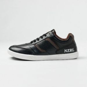 NAZ REFFANO - Sepatu Sneakers Pria Kasual Sporty Sintetis Putih Sol Dijahit Sepatu Kets Pria LOKAL