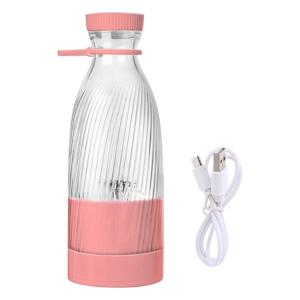 Portable 500ml Stainless Steel Juicer Cup USB Rechargeable Electric Blenders Lightweight Push Button Mixer