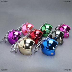 [COD] FUSHI0 Creativity Motorcycle Helmets Keychains Cute Safety Helmet Pendant Neutral Car Key Chain Hot Bags Keyring Jewelry Gift Wholesale