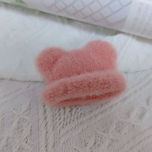 GENENIC Handmade Materials Mini Knitted Hats Mini Knitted Knitted Finger Cap Hairpin Jewelry Accessory Cute DIY Doll Decorative Cap BJD Doll