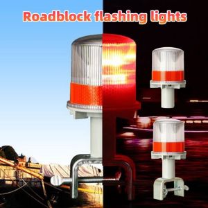 NOCASE Solar Powered Strobe Lights High Visibility Waterproof Flashing Lamp Safe Industrial Grade LED Warning Lights Car