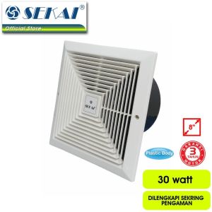 Sekai MVF893 Kipas Angin Hexos Fan / Exhaust Fan Plafon - 8 inch (20 cm) - FREE ONGKIR Jabodetabek