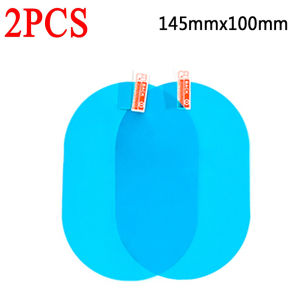 2Pcs Car Side Window Rain Film Auto Rear View Mirror Rainproof Film Anti-Fog Clear Protective Sticker Mirror Window Stickers