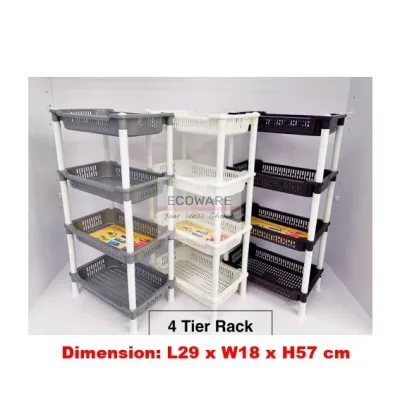 ECOWARE Small Multipurpose Rack | Small Rack | Rak Barang Serbaguna | Rak Pelbagai Fungsi Kecil / Rak Kecil (2Tier/ 3Tier /4Tier)