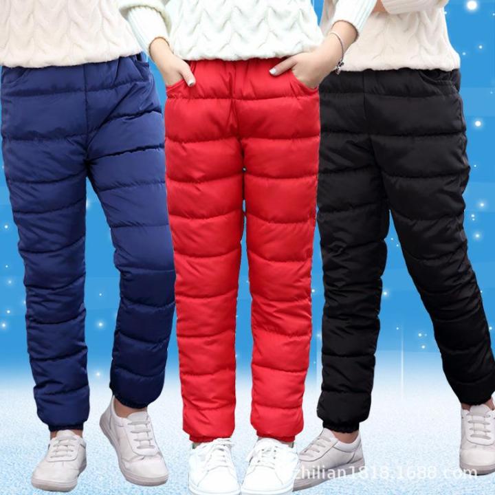 Kids' Waterproof Insulated Snow Pants - Red - Ski - Boys - Girls
