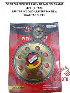 GIR GEAR GIGI SET TARIK DEPAN BELAKANG 39T-15T/428 JUPITER MX OLD JUPITER MX NEW KUALITAS SUPER