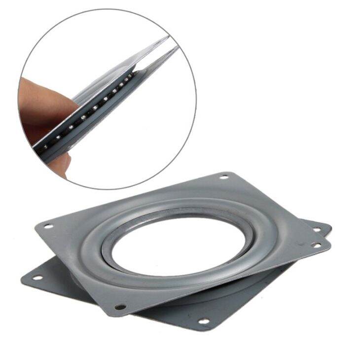 New Square Rotating Swivel Plate Replacement Metal Lazy Susan Bearing