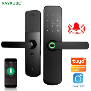 RAYKUBE Fingerprint Door Lock Wifi Tuya APP 13.56MHZ IC Card Keyless Unlock Electronic Digital lock Smart Home X7