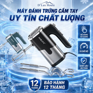 Máy Đánh Trứng Cầm Tay SOKANY SK6621- Máy Đánh Trứng 5 Cấp Độ Tạo Bọt Cafe Trộn Bột Làm Bánh Với Công Suất 800W Kèm 4 Đầu Tạo Bọt