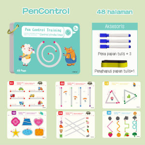 DreamBaby Magic Workbook Mainan Activity Book Anak Wipe and Clean Book Mainan Edukasi Menggambar