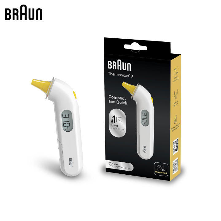 Braun Thermoscan 3 Ear Thermometer IRT3030 Lazada Singapore