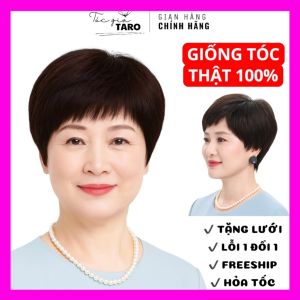 [HOẢ TỐC] Tóc giả nguyên đầu trung niên cho người lớn tuổi đội hàng ngày HÀNG CAO CẤP