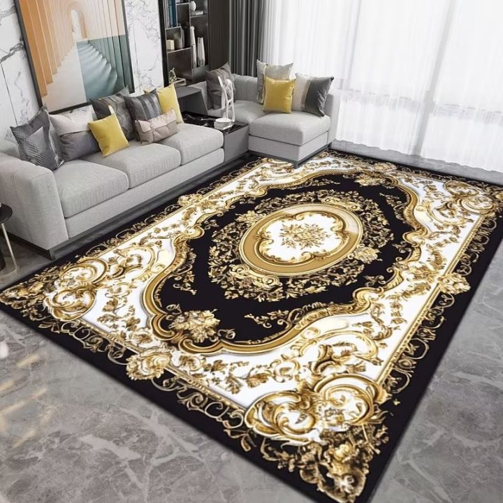 Luxurious European Style Large Carpets For Living Room Bedroom