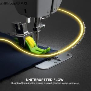 WP💓💛💖 Industrial Flat Car Sewing Machine Universal Presser Foot 2 Roller Wheel for Both Thin and Thick Fabrics Craft and Dressmaking Tool