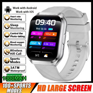 New Smart Watch Man 1000mAh Long Standby Outdoor Smartwatch Men IP68 Waterproof Heart Rate Sport BT Call Big Battery