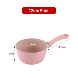 Mamibayi Panci Susu Mpasi Anti Lengket12/14/16/18Cm/Panci Rebus Enamel Milk Pot/Panci Teflon Marble