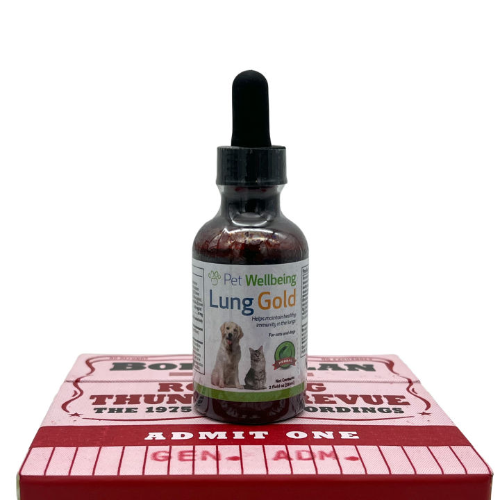 Pet Wellbeing Lung Gold for Dogs Cats Lung & Bronchial Support