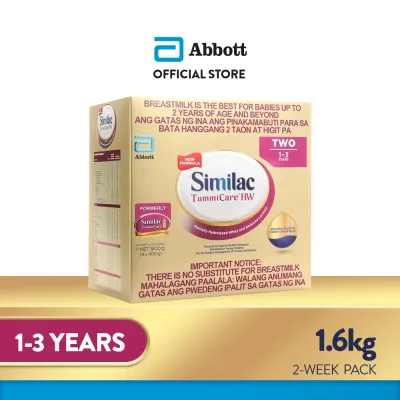 Similac TummiCare HW Two 1.6kg for Children 1-3 Years Old Milk Supplement Powder
