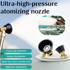 Black Cyclone Atomizing Spray Head Agricultural Alloy Atomization Sprayer 360°Adjustable Irrigartion Sprinkler