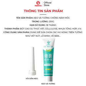 Keo Vá Tường Chống Thấm Modeco 250g - Trám Trét Vết Nứt Khe Hở Tưởng Làm Sạch Vết Vẽ Tường Nhanh Khô An Toàn Dễ Dùng