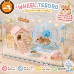 đồ chơi wheel tesoro 12cm dành cho hamster - T3 PETS SHOP