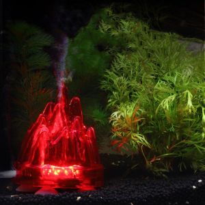 SWEET ELVES EU/US Volcanic Bubble Lamp Colour with Bubble Disc Volcanic Aquarium Lights Diving Lights Round Led Fish Tank Lights For Home Fish Tank