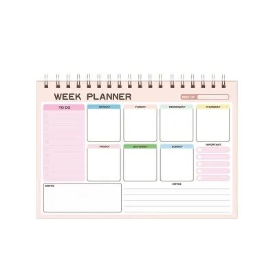 【WERSLNG】Weekly Planner 2026 ขนาด A5 ปก PP กันน้ำ กระดาษ 100 แกรม น้ำหนักปก 265g เข้าเล่มห่วง สำหรับจดแพลนรายสัปดาห์