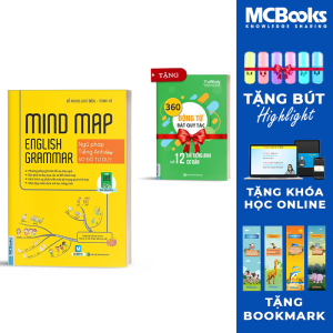 Mindmap English Grammar - Ngữ Pháp Tiếng Anh Bằng Sơ Đồ Tư Duy Cho Người Học Căn Bản - Tặng 360 Động Từ Bất Quy Tắc Và 12 Thì Cơ Bản Trong Tiếng Anh Bản Khổ To Cho Người Học Cơ Bản