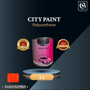 Cat PU Polyurethane City Paint Super High Quality Sunskist Red Effect 1L