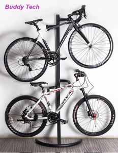 RACOR Gravity bike rack Bicycle Parking Rack Indoor Wall Vertical Road Bicycle Display Stand Mountain Bike Hanger Bicycle Support Frame