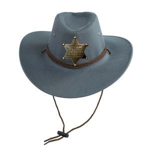 หมวกนายอำเภอ Sheriff ทรงคาวบอย American Style 05-X18