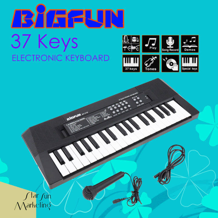 BigFun 37 Keys Electronic Keyboard Digital Piano Keyboard with