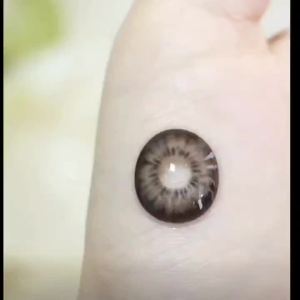 6 Months (Included) Colored Eyes With Power（1 Pair）Naturally Enlarge Your Eyes Hot Sale Big Eyesdoll混血美瞳爆款超大直径14.5mm年抛黑桃爱丽丝花园宇宙棕色隐形眼镜