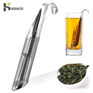 KONCO Stainless Steel Tea Infuser Submarine Pipe Tea Filter Basket Hanging Tea Drainer For FilteringTea Leaves Reusable Tea Infuser